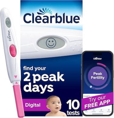 Clearblue Advanced Digital Ovulation Test, Predictor Kit, Featuring Advanced Ovulation Tests With Digital Results, 20 Ovulation Tests