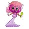 Dreamworks Trolls World Tour Miniature Toy Figure with Musical Instrument Accessory - Mermaid