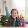 مغامرات الأبطال الخارقين، بلاي سكول هيروز ميجا مايتيز، مارفل، كابتن مارفل، مجسم قابل للتجميع بطول 25 سم، ألعاب للأطفال من عمر 3 سنوات فما فوق