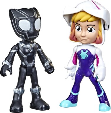 Marvel Spidey Amazing Friends Saf Hero Reveal Ghost and Black Panther Action Figures Toys