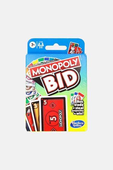 Hasbro Monopoly Bid Card Game, Blue Combo
