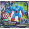 Marvel Avengers Mech Strike Monster Hunters Hunter Suit Captain America Toy, 8 Inch Scale Deluxe Action Figure, Toys For Kids Ages 4 and Up, Multi Color