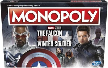 Monopoly: Marvel Studios' The Falcon and The Winter Soldier Edition Board Game For 2-6 Players For Ages 14 and Up