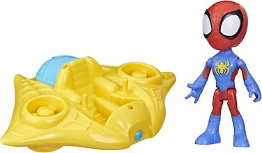 Hasbro Marvel Spidey and His Amazing Friends Spidey Water Web Raft, Preschool Water Toy with Spidey Action Figure For Kids Ages 3 and Up
