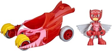 PJ Masks Animal Power Owl Glider Preschool Toy, Owlette Car with Owlette Action Figure For Kids Ages 3 and Up