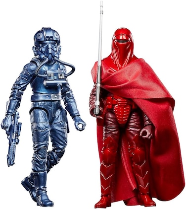 Star Wars The Black Series Carbonized Collection Emperor&rsquo;s Royal Guard &amp; TIE Fighter Pilot, 15-cm Action Figures 2-Pack