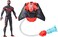 Marvel Spider-Man Spider-Man Aqua Web Warriors 4-Inch Miles Morales Action Figure with Refillable Water Gear Accessory, Action Figures For Boys and Girls 4 and Up