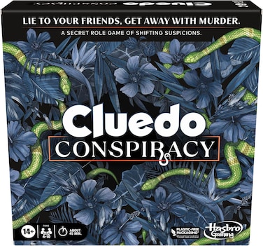 Hasbro Gaming Clue Conspiracy Board Game For Adults and Teens , Secret Role Strategy Games , Ages 14+ , 4-10 Players , 45 Mins. , Mystery Games , Party Games