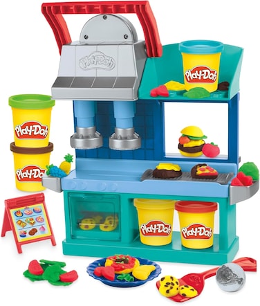 Play-Doh Kitchen Creations Busy Chef's Restaurant Playset, 2-Sided Kitchen Playset, Toys for 3 Year Old Girls and Boys and Up; Art &amp; Craft Toys For Kids, Great Gift For Boys &amp; Girls
