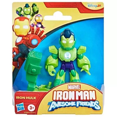 Marvel Iron Man And his Awesome Friends Iron Hulk Action Figure Playset (7.6 cm)