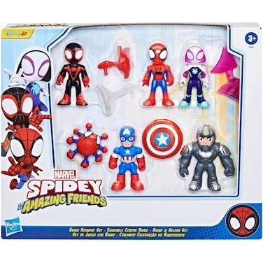 Marvel Spidey And His Amazing Friends Rhino Roundup Set (7.6 cm)