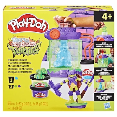 Play-Doh حكايات سلاحف النينجا المتحولة محطة التحول (مجموعة من 8، 113 جم)