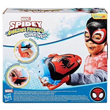 Marvel Spidey And His Amazing Friends Water-Webs Miles Morales Bubble Slinger Set