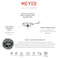 Meyer Select 26cm Stainless Steel Frying Pan &ndash; Induction Compatible Frypan, Oven &amp; Dishwasher Safe, Even Heat Base, Metal Utensil Safe
