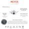 Meyer Select 8-Piece Stainless Steel Cookware Set with Saucepan, Sauteuse, Frying Pans &amp; Wok &ndash; Induction Compatible, Oven &amp; Dishwasher Safe, Metal Utensil Safe