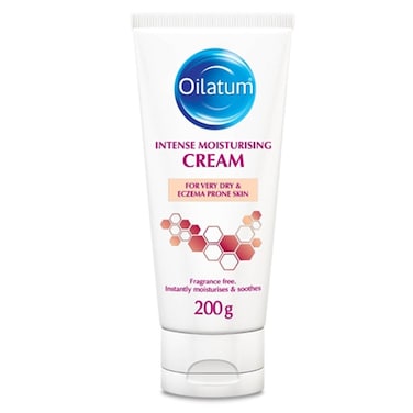 Oilatum Intense Moisturizing Fragrance Free Cream For Very Dry &amp; Eczema Prone Skin 200g