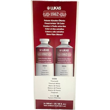 LUKAS 1862 OIL TWIN TITANIUM WHITE PACK 2X200ML