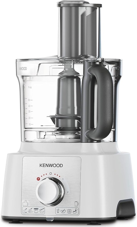 Kenwood Food Processor 1000W Multi-Functional With 3 Stainless Steel Disks, Blender, Grinder Mill, Juicer Extractror, Whisk, Dough Maker, Citrus Juicer Fdp65.750Wh White