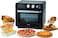 Kenwood 2-in-1 25L Toaster Oven+Air Fryer - Oven Toaster Grill with Large Capacity, Rotisserie Function for Frying, Roasting, Grilling, Broiling, Baking, Browning, Defrosting,Heating MOA25.600BK Black