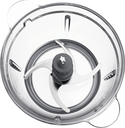 KENWOOD Stainless Steel Chopper 500W Electric Food Chopper with 1.2L SS Bowl (600ml working capacity), Dripper Pro, Quad Blade, Storage Lid, Dual Speed, Spatula, Ice Crush Function CHP62.700SI Silver