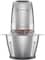 KENWOOD Stainless Steel Chopper 500W Electric Food Chopper with 1.2L SS Bowl (600ml working capacity), Dripper Pro, Quad Blade, Storage Lid, Dual Speed, Spatula, Ice Crush Function CHP62.700SI Silver