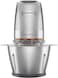 KENWOOD Stainless Steel Chopper 500W Electric Food Chopper with 1.2L SS Bowl (600ml working capacity), Dripper Pro, Quad Blade, Storage Lid, Dual Speed, Spatula, Ice Crush Function CHP62.700SI Silver