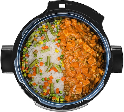KENWOOD Electric Pressure Cooker 6L Smart Steam Pot 16-in-1 Multifunctional Programmable Multicooker, Steamer, Rice Cooker, Slow Cooker, Saute Pot, Soup, Yogurt, Cake &amp; More PCM90.000BK Black