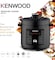 KENWOOD Electric Pressure Cooker 6L Smart Steam Pot 16-in-1 Multifunctional Programmable Multicooker, Steamer, Rice Cooker, Slow Cooker, Saute Pot, Soup, Yogurt, Cake &amp; More PCM90.000BK Black