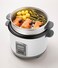 Kenwood 2-in-1 Rice Cooker 1.0L 5-Cups Rice with Food Steamer Basket, Non-Stick Cooking Pot, Temepered Glass Lid, Warm Cook Lights, Spatula Holder, Detachable Cord RCM10.000WH White