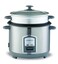 Kenwood 2-in-1 Rice Cooker 1.8 L 10-Cups Rice with Food Steamer Basket, Non-Stick Cooking Pot, Temepered Glass Lid, Warm/Cook Lights, Spatula Holder, Detachable Cord RCM19.000SS Silver