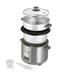 Kenwood 2-in-1 Rice Cooker 1.8 L 10-Cups Rice with Food Steamer Basket, Non-Stick Cooking Pot, Temepered Glass Lid, Warm/Cook Lights, Spatula Holder, Detachable Cord RCM19.000SS Silver
