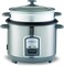 Kenwood 2-in-1 Rice Cooker 1.8 L 10-Cups Rice with Food Steamer Basket, Non-Stick Cooking Pot, Temepered Glass Lid, Warm/Cook Lights, Spatula Holder, Detachable Cord RCM19.000SS Silver