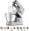 Kenwood Stand Mixer Metal Body Kitchen Machine Cooking Chef XL With Induction/Cooking Function, Built-In Weighing Scale, SS Bowl &amp; Food Steamer, 5 Tools, Glass Blender, Kcl95.424Si Silver