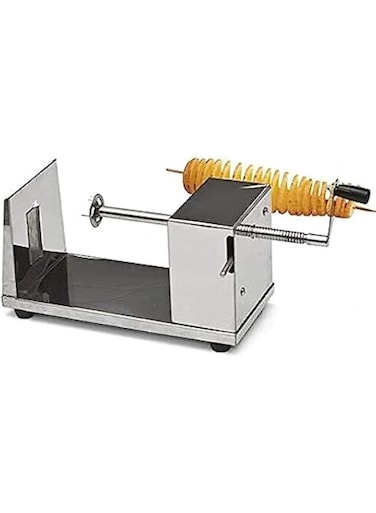 Spiral potato slicer