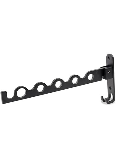 MAKINGTEC Foldable Wall Mounted Clothes Hanger Folding Wall Mounted Clothes Hanger Rack Small Wall Clothes Airer No Drilling Wall Clothes Hook Rack Aluminum Wall Mounted Drying Rack