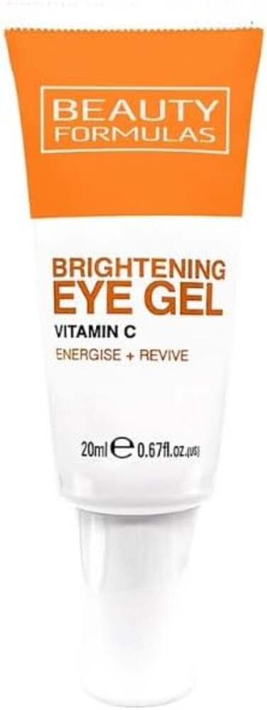 Beauty Formulas Brightening Eye Gel, 20ml, With Vitamin C, Aloe Vera &amp; Spirulina, For Revitalized, Energized Eyes