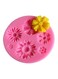 Silicone Sunflower Mould Pink 7.5centimeter