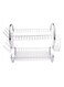 Tiers Dish Rack Silver 15.74x14.57x9.84inch