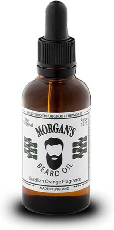 Morgan's Beard Oil 50ml Glass Bottle Brazillian Orange Fragrance NEW
