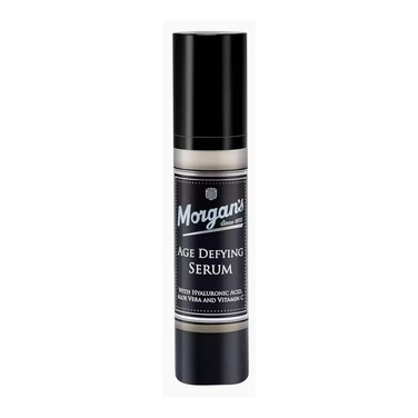 Morgan&rsquo;s Age-Defying Face Serum for Men &ndash; With Hyaluronic Acid, Aloe Vera &amp; Vitamin C, Anti-Aging Formula for Hydrated, Brighter Skin, 50ml