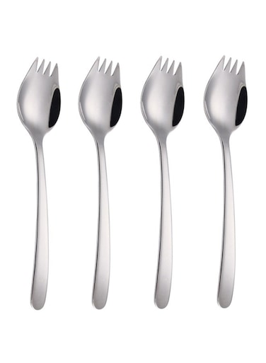 Stainless Steel Forks Set Silver