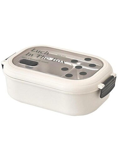 Stainless Steel Lunch Box for Kid School, Insulated Bento Lunch Box, 2 Compartment Divided Lunch Containers with Lids, Leakproof   BFA Free   Dishwasher Safe (Dots)