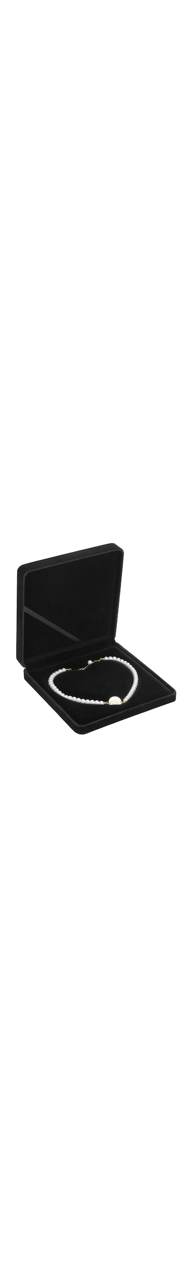 LETURE Velvet Jewelry Set Box, Velvet Gift Box for Bracelet Necklace Earring Ring (Black Style2)