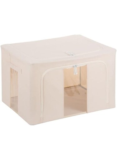 Organized Home Large Storage Bags, Clothes Storage Bins Foldable Closet Storage Containers with Durable Handles Thick Fabric for Clothing, Blanket, Comforters, Bed Sheets, Pillows and Toys (100L)