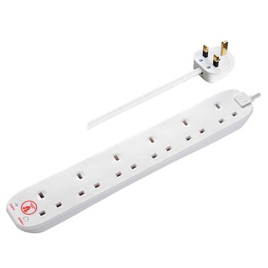 Masterplug SRG4210N Four Socket 2 Meter Power Surge Protected Extension Lead