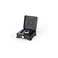 Portable Single Burner Gas Stove, Compact Camping Cooker with Lid, Black