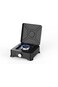 Portable Single Burner Gas Stove, Compact Camping Cooker with Lid, Black