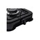 Portable Single Burner Gas Stove, Compact Camping Cooker with Lid, Black
