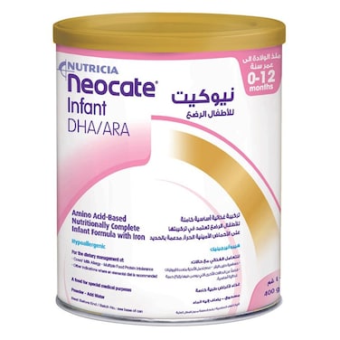 Nutricia Neocate Amino Acid Based Infant Milk Formula For 0 To 12 Months 400g