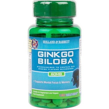 Holland &amp; Barrett Ginkgo Biloba 120 Tablets 60Mg
